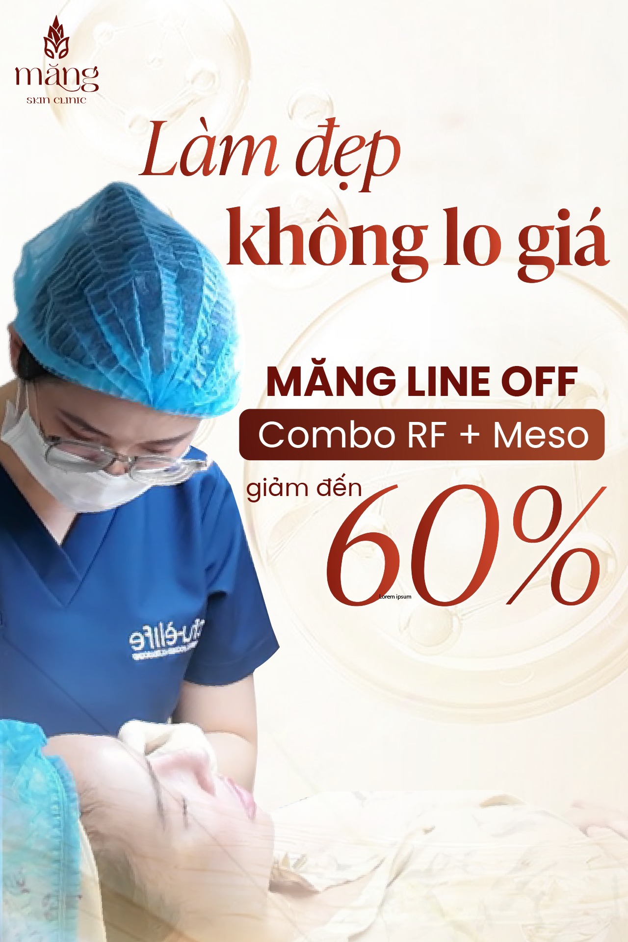 Ưu đãi đặc biệt: GIẢM NGAY 60% - Làm đẹp không lo giá!